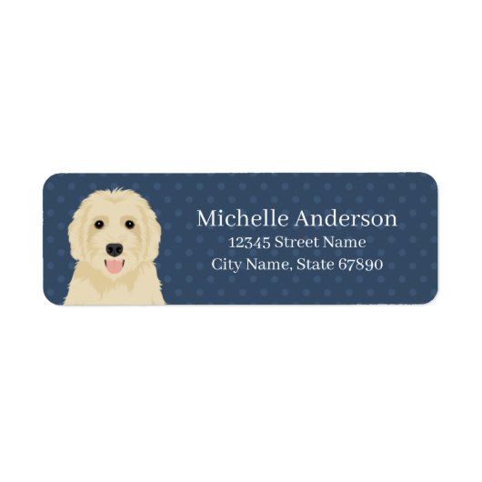 Goldendoedle Return Address Labels (Voorkant)