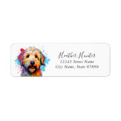Goldendoedle Return Address Labels (Voorkant)