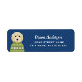 Goldendoedle Return Address Labels (Voorkant)