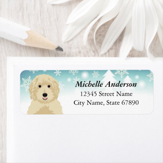 Goldendoedle Return Address Labels (Insitu)