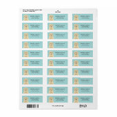 Goldendoedle Return Address Labels (Full Sheet)