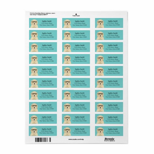 Goldendoedle Return Address Labels (Full Sheet)