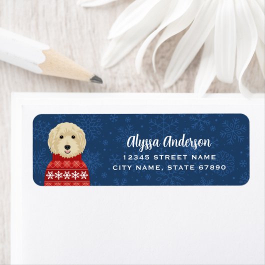 Goldendoedle Return Address Labels (Insitu)