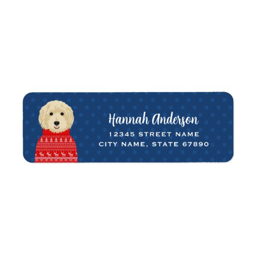 Goldendoedle Return Address Labels (Voorkant)