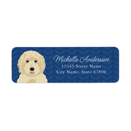 Goldendoedle Return Address Labels (Voorkant)