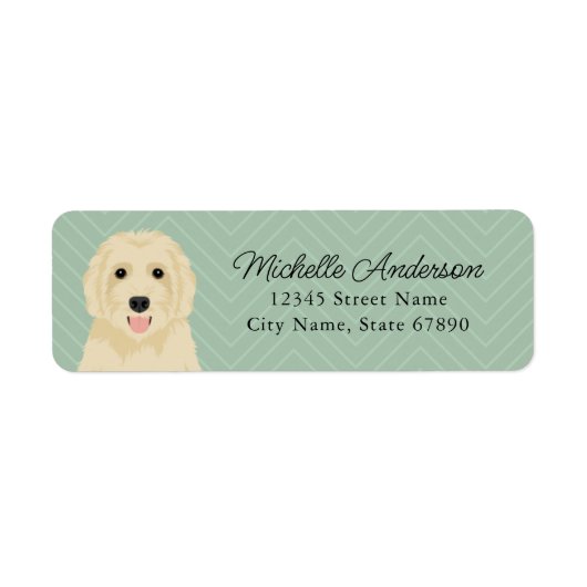 Goldendoedle Return Address Labels (Voorkant)