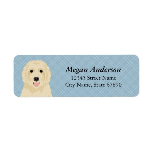 Goldendoedle Return Address Labels (Voorkant)