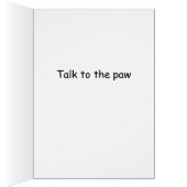 Goldendoedle Talk to the Paw card (Binnen (Rechts))