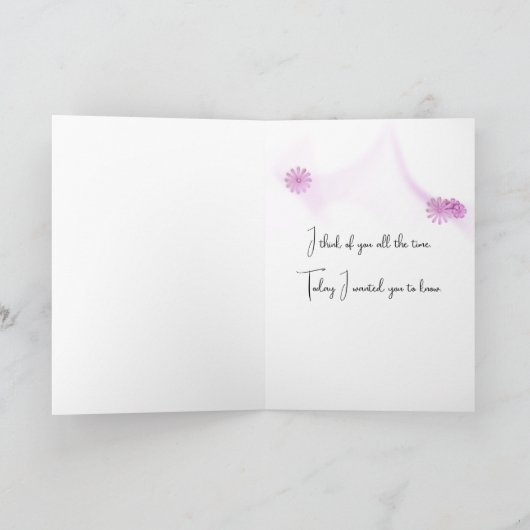 Goldendoedle Thinking of You Kaart (Binnen)