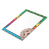 Goldendoezelkleurig hondenkracht notitieblok (Schuin)