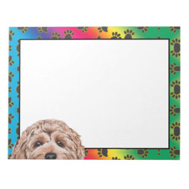 Goldendoezelkleurig hondenkracht notitieblok