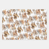 Goldendole Cute Dog Pattern Inpakpapier Vel (Voorkant 2)