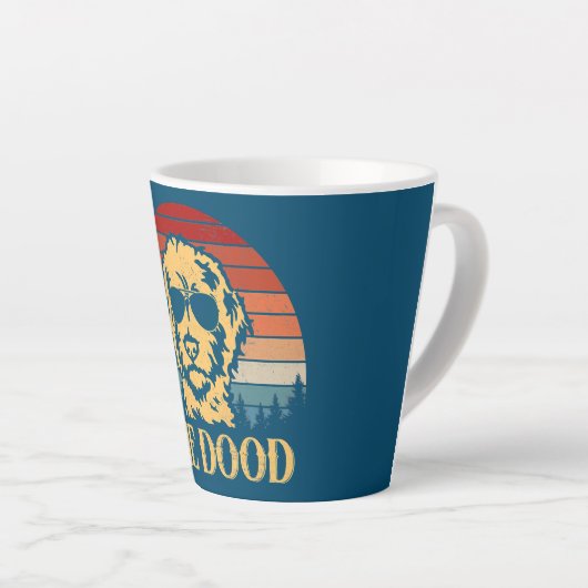  Goldendole De Dood Gift Papa Kinderen Latte Mok (Rechterhoek)