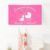 Goldendole Dog Baby shower Pink Girl Spandoek (Insitu)