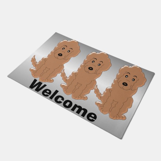 Goldendole Dog Design Deurmat (Schuin)