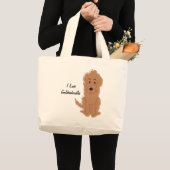 Goldendole Dog Design Grote Tote Bag (Voorkant (product))