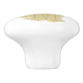 Goldendole Dog Design Keramische Knop (Zijkant)