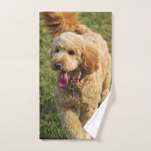 Goldendole Dog Foto Bad Handdoek (Handdoek)