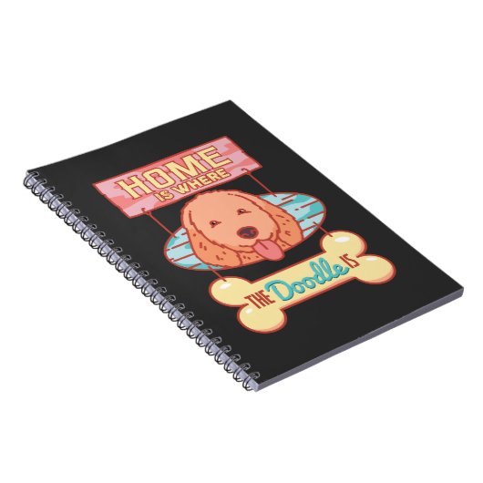 Goldendole Dog Notitieboek (Rechterzijde)