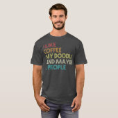 Goldendole Dog Owner Coffee Lovers Gift Retro T-shirt (Voorkant volledig)