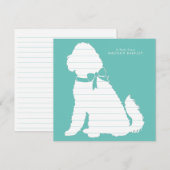 Goldendole Dog Puppy Labradoodle Bedankkaart (Voorkant / Achterkant)