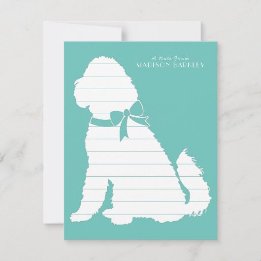 Goldendole Dog Puppy Labradoodle Bedankkaart (Voorkant)