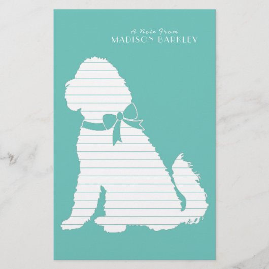 Goldendole Dog Puppy Labradoodle Briefpapier (Voorkant)