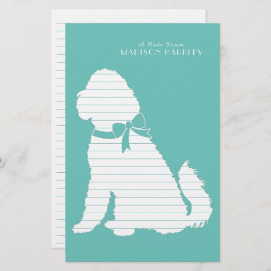 Goldendole Dog Puppy Labradoodle Briefpapier