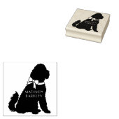 Goldendole Dog Puppy Labradoodle Rubberstempel (Gestempeld)