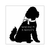 Goldendole Dog Puppy Labradoodle Rubberstempel (Afrduk)