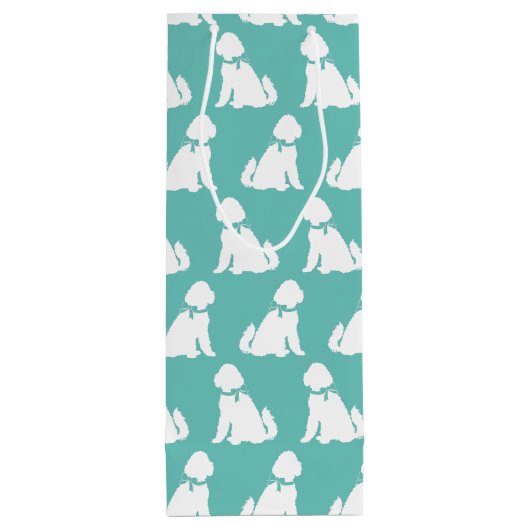 Goldendole Dog Puppy Labradoodle Wijn Cadeautas (Achterkant)