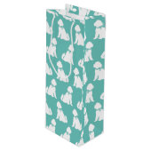 Goldendole Dog Puppy Labradoodle Wijn Cadeautas (Voorkant Gekanteld)