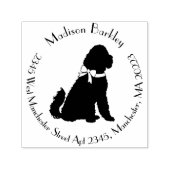 Goldendole Dog Puppy Labradoodle Zelfinktende Stempel (Design)