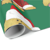 Goldendole Dog Santa Paws Cadeaupapier (Rol Hoek)