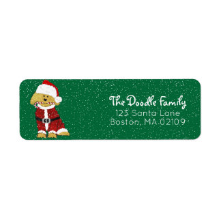 Goldendole Dog Santa Paws Etiket