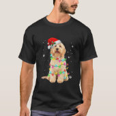 Goldendole Dog Tree-kerstfeestmaal D T-shirt (Voorkant)