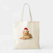 Goldendole Dog Tree-kerstfeestmaal D Tote Bag (Achterkant)