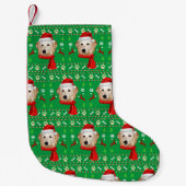 Goldendole Dog Ugly kerst Kleine Kerstsok (Voorkant)