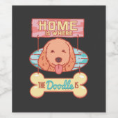 Goldendole Dog Wijn Etiket (Enkel label)