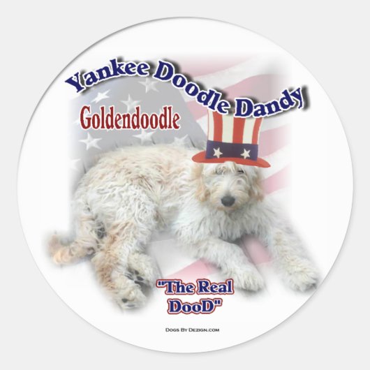 Goldendole Gifts Ronde Sticker (Voorkant)