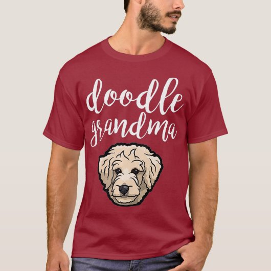 Goldendole Grandma Doodle Grandma Cute Dog T-shirt (Voorkant)