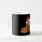 Goldendole kerstkerstkerstkerstman koffiemok (Voorkant links)