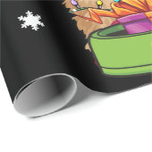 Goldendole kerstkerstman Funny Dog Lover Gift Cadeaupapier (Rol Hoek)