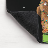 Goldendole kerstkerstman Funny Dog Lover Gift Muismat (Hoek)