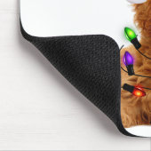 Goldendole kerstpas render kerstmis muismat (Hoek)