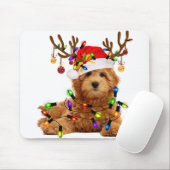 Goldendole kerstpas render kerstmis muismat (Met muis)