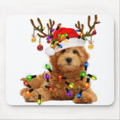Goldendole kerstpas render kerstmis muismat (Voorkant)