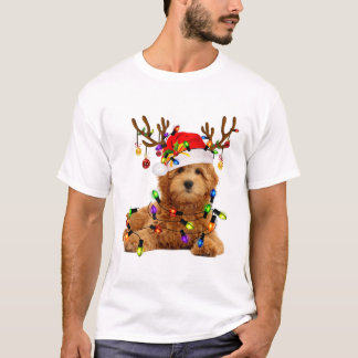 Goldendole kerstpas render kerstmis t-shirt