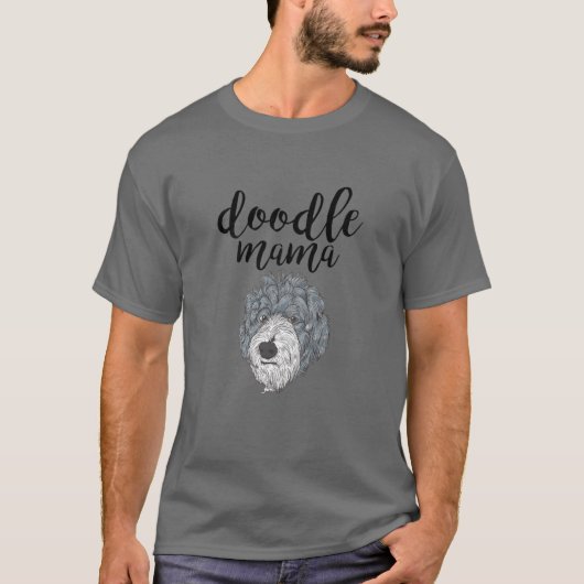 Goldendole Mama - Doodle Ma Cute Golden Doodle T-shirt (Voorkant)
