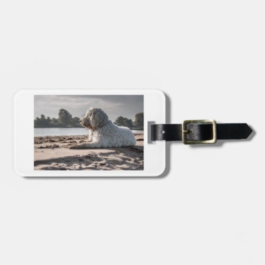 goldendole op strand bagagelabel (Voorkant horizontaal)